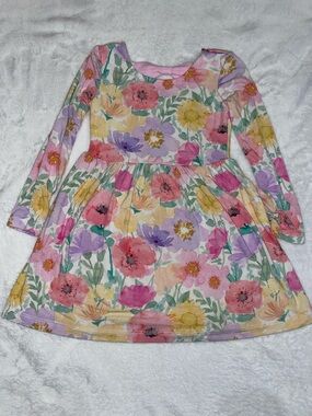 Little Sleepies Bow Back Floral Dress
